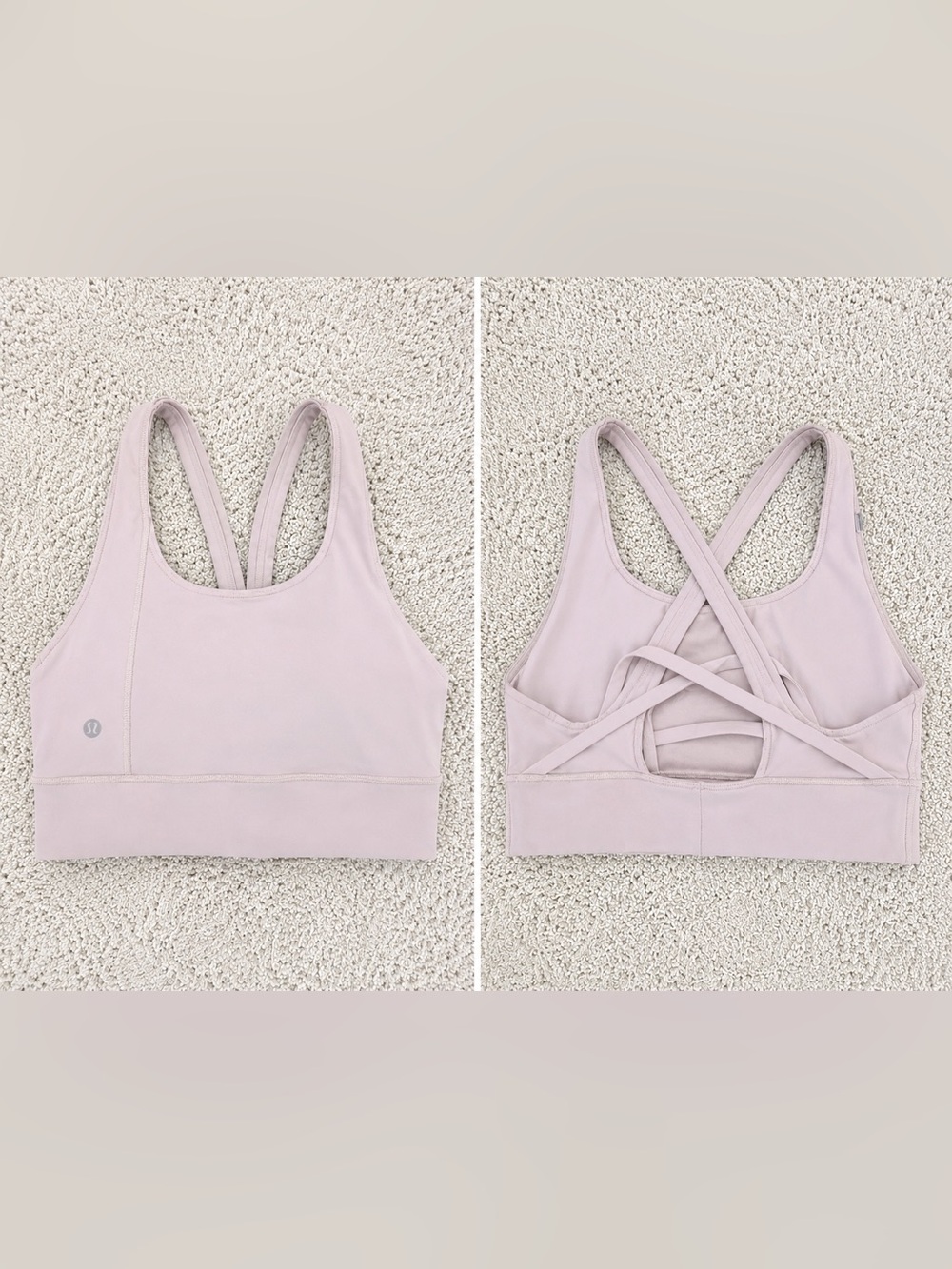 lululemon athletica Dusty Pink Strappy Sports Bra